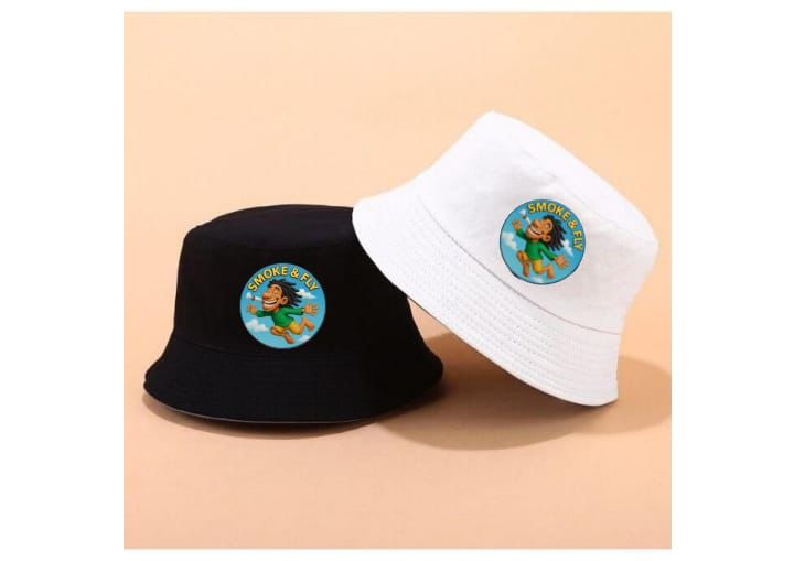 Smoke & Fly Bucket Hat – Premium Cartoon Streetwear Hat (Unisex)