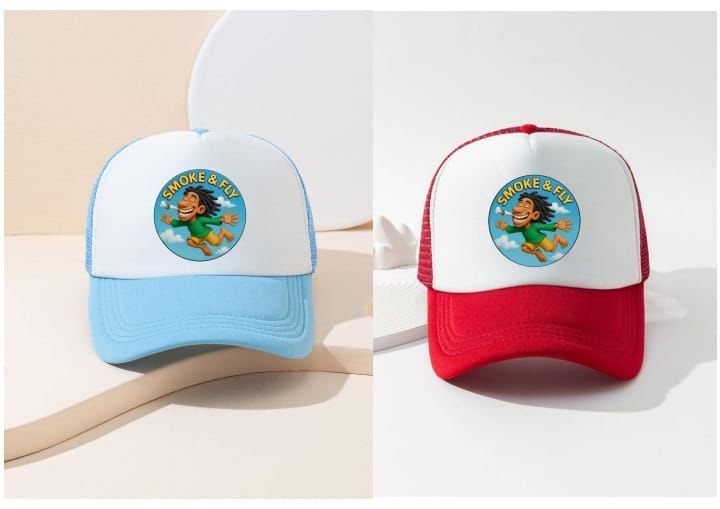 Smoke & Fly Logo Cap – Premium Cartoon Streetwear Cap (Unisex)